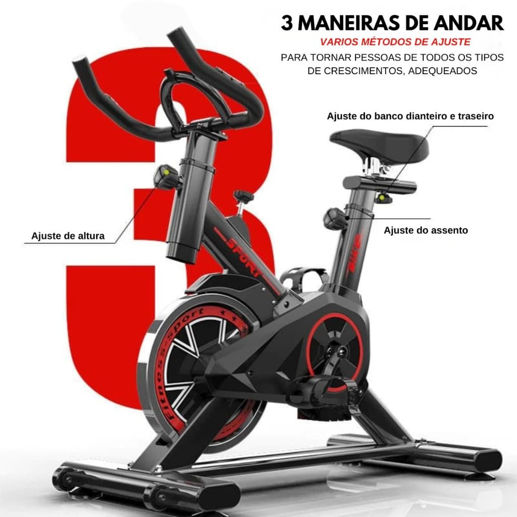 Imagem da oferta Bicicleta Bike Ergometrica Spinning Academia Fitness Profissional 120kg