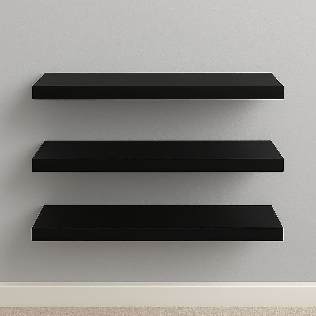 Imagem da oferta Kit 3 Prateleiras 30cm MDF Luxo Nichos Sala Cozinha Quarto Banheiro Com Kit De Instalação