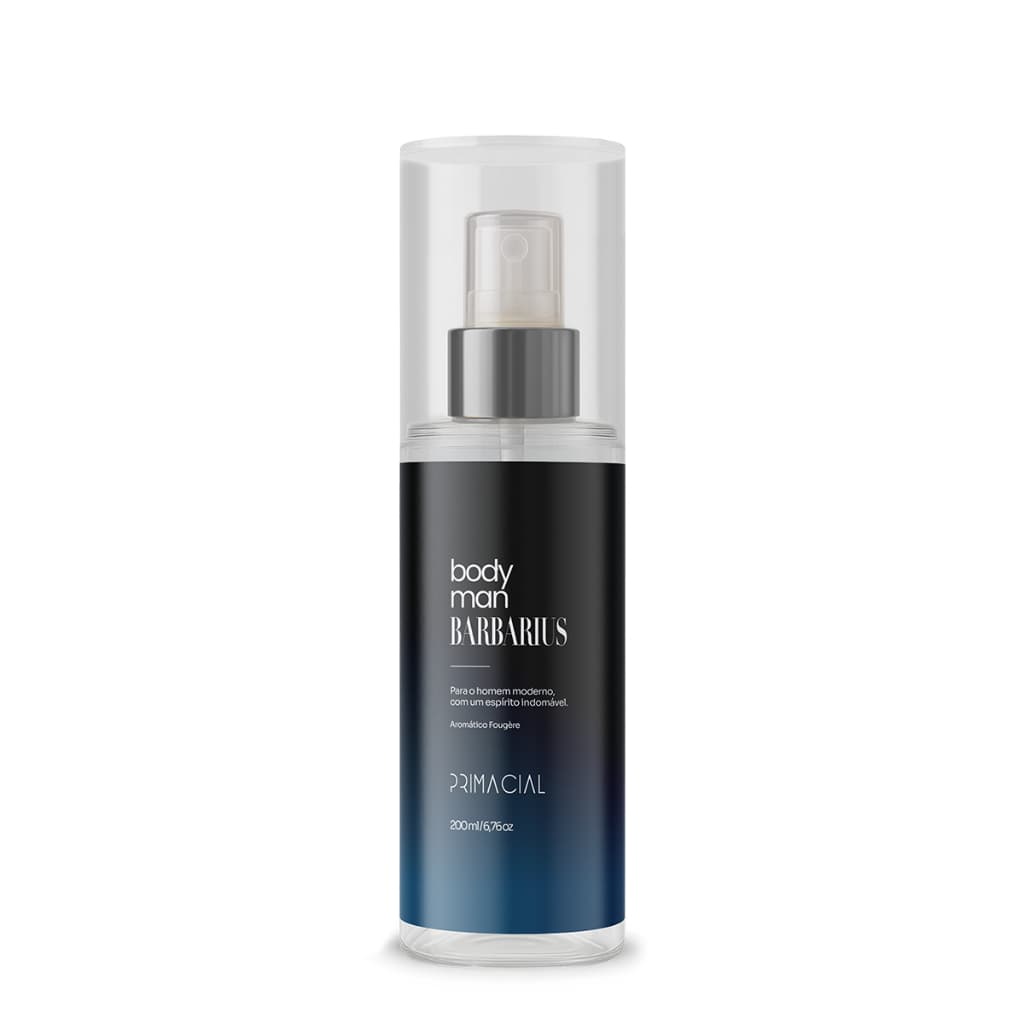 Imagem da oferta BODY SPLASH MASCULINO BARBARIUS 200ML - PRIMACIAL PERFUME AMADEIRADO