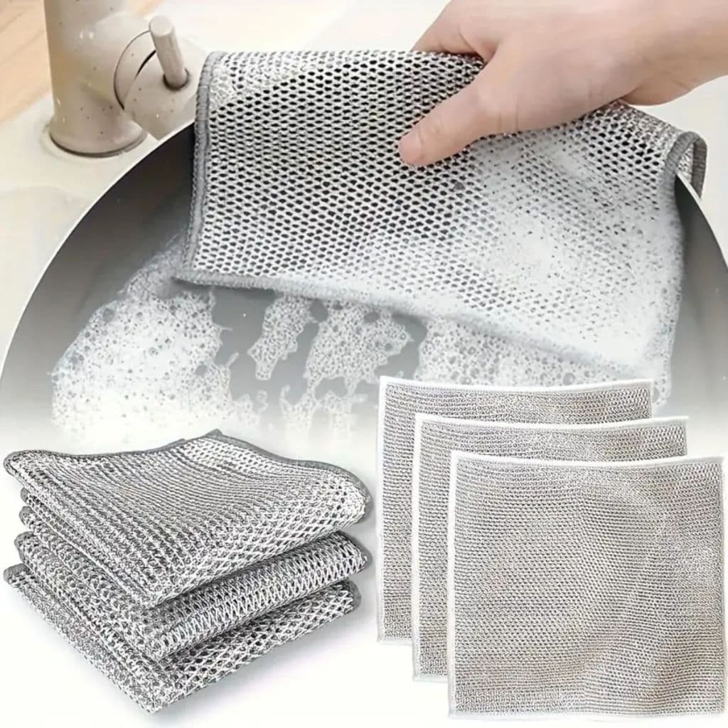 Imagem da oferta Kit 6/12/18/24 Panos De Limpeza Aço Premium Arear Panela Fogão Toalha Louça Tira Gordura Reutilizável