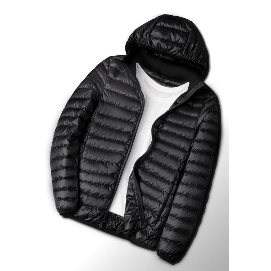 Imagem da oferta Jaqueta Bobojaco Impermeável Becker Nylon Puffer Masculino com Bolsos e Capuz