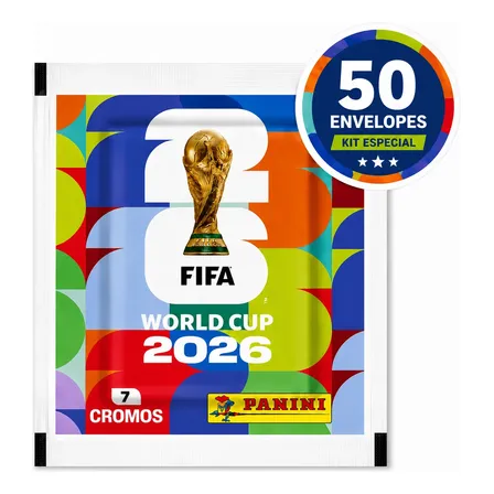 Imagem da oferta Kit 350 Figurinhas Copa Do Mundo 2026 50 Envelopes Da Panini Copa Do Mundo 2026 50
