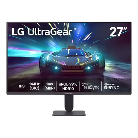 Imagem da oferta Monitor LG UltraGear 27G411A-B 27",FHD, 144Hz, 1ms (MBR), NVIDIA G-SYNC, AMD FreeSync, HDR10