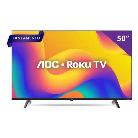 Imagem da oferta Smart Tv Roku Tv 50 7045 4k Uhd Aoc Bivolt