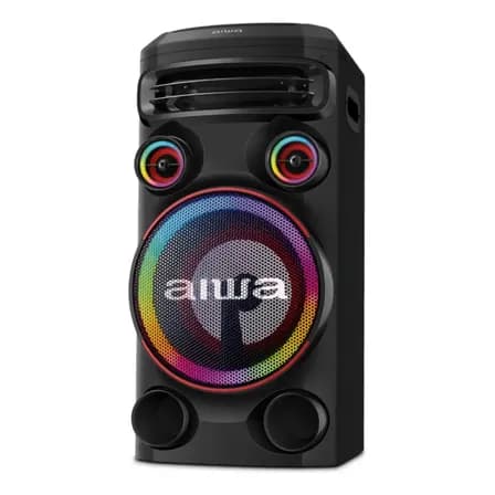 Imagem da oferta Torre de Som AIWA T1W-02 1600W 1Woofer10" Bluetooth RGB USB FM DJ
