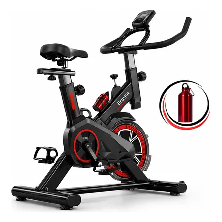 Imagem da oferta Bicicleta Ergométrica Meta Parts Spinning X11 Cor Preto/Vermelho Com Garrafinha Brusfit