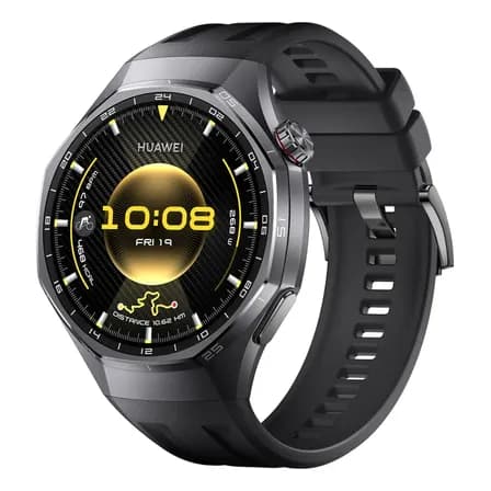 Imagem da oferta Smartwatch Huawei Watch Gt 6 Pro 46mm De Titânio Com Gps, Ecg E Bateria De 21 Dias Prateado-escuro Preto