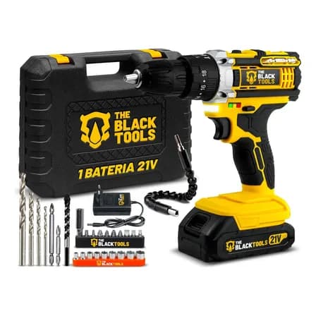 Imagem da oferta Parafusadeira E Furadeira Impacto The Black Tools Tb-21pw 3/8 Cor Amarelo Frequência 50/60 Hz 127/220v 60hz