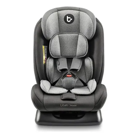 Imagem da oferta Cadeirinha infantil para carro Litet Mass 0-36kg Preta e Cinza - BB458