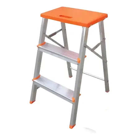 Imagem da oferta Escada Banqueta De Alumínio Com 3 Degraus Botafogo Lar & Lazer Inox
