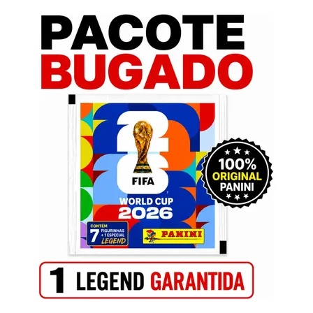 Imagem da oferta Pacote Bugado Figurinha Legend Garantida Copa Do Mundo 2026 Figurinha Legend Album Copa Do Mundo 2026