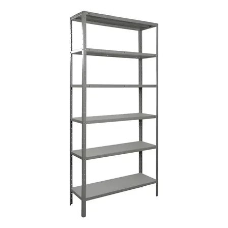 Imagem da oferta Estante Armário Prateleira De Aço 6 Bandejas Organizador Galvanizada Suporta 150kg 198cm X 90cm X 28cm Incolor