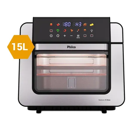 Imagem da oferta Air Fryer Oven Paf15b 15l Dupla Resistência Philco Preto 220v