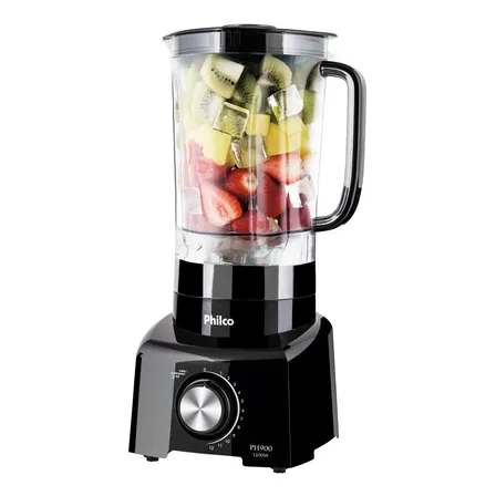 Imagem da oferta Liquidificador Philco 1200w 3l 12 Velocidades Preto Ph900 127v