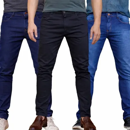 Imagem da oferta Kit 3 Calças Jeans Masculina Modelo Slim Envio Imediato Kit 3 Calças Premium 44
