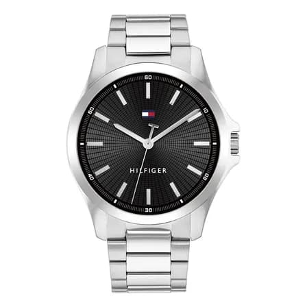 Imagem da oferta Relógio Tommy Hilfiger Masculino Aço Prateado 1710671 Prateado Preto