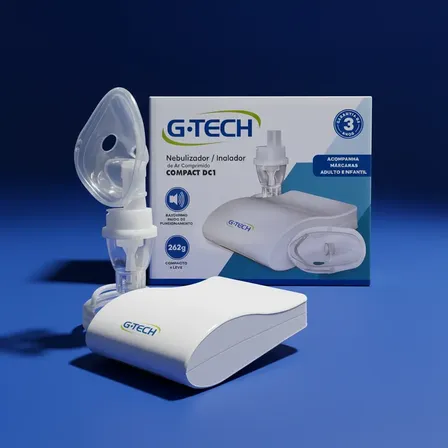 Imagem da oferta Inalador Nebulizador Gtech Bivolt Infantil Adulto Silencioso Branco 127/220v