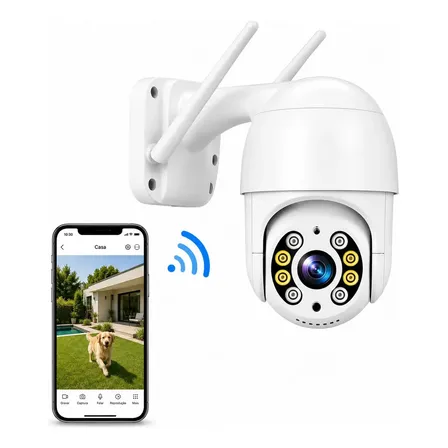 Imagem da oferta Camera Segurança Wifi Yoosee Mini Dome Full Hd Vianova Branco
