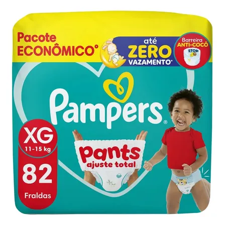 Imagem da oferta Fralda Pampers Pants Ajuste Total Tamanho Xg, 82 Un Extra Grande (xg) Sem Gênero