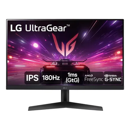Imagem da oferta Monitor Gamer LG Ultragear 24 24gs60f-b Ips Full Hd 180hz 1ms (gtg) Nvidia® G-sync® Amd Freesync Hdr10 Srgb 99% Hdmi Displayport Preto 127/220v