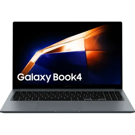 Imagem da oferta Notebook Samsung Galaxy Book4 Intel® U300 (1.20 Ghz, até 4.4GHz, 8 MB L3 Cache), Windows 11 Home, 8GB, 256GB SSD, UHD Graphics, 15.6'' Full HD LED, 1.55kg