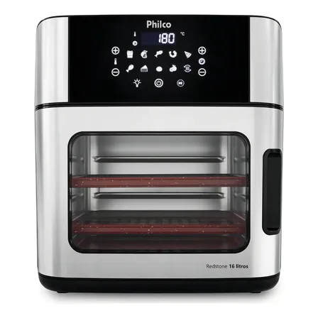 Imagem da oferta Fritadeira air fryer philco PAF16A 4 em 1 painel digital 16l preto