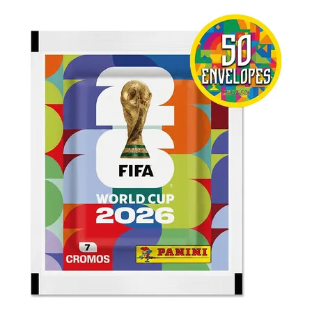 Imagem da oferta Kit 350 Figurinhas Do Álbum Copa Do Mundo 2026- 50 Envelopes