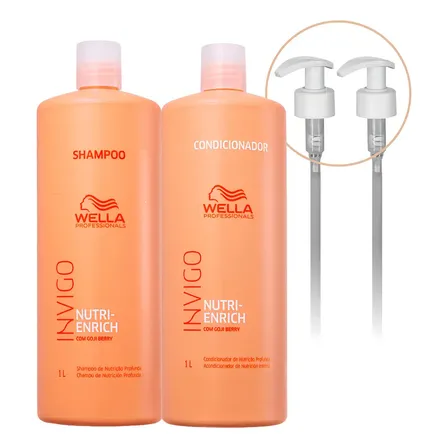 Imagem da oferta Kit Wella Invigo Nutri Enrich Sh, Cond E Válvulas