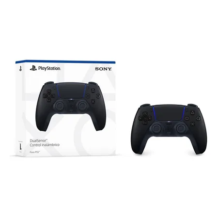 Imagem da oferta Controle Joystick Sem Fio Sony Playstation 5 Dualsense Midnight Black Preto
