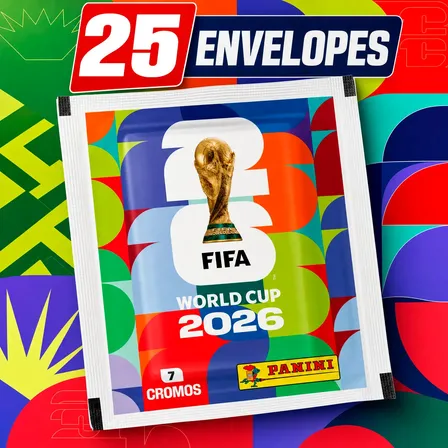 Imagem da oferta 25 Envelopes De Figurinhas Copa Do Mundo 2026 Panini Pack