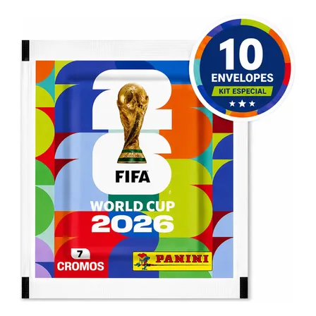 Imagem da oferta Kit 70 Figurinhas Copa Do Mundo 2026 10 Envelopes Da Panini Copa Do Mundo 2026 10