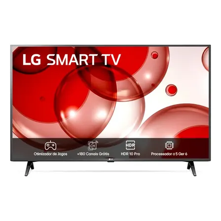 Imagem da oferta Smart Tv Profissional LG 43 Full Hd Processador A5 Ger6 Ai Alexa Integrada Webos 23 43lr671c-b