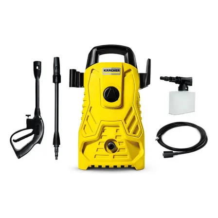 Imagem da oferta Lavadora de Alta pressão Kärcher Compacta 1500 PSI/Libras 1400W 300L/h com Aplicador de Detergente e Lança Regulável 220v