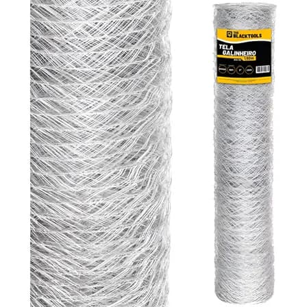 Imagem da oferta Tela Galvanizada Galinheiro 1,50x50metros Fio 23 Horta Tela