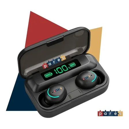 Imagem da oferta Fone De Ouvido Sem Fio Bluetooth F9-5 Pares Som Imersivo Powerbank Moderno Bateria Longa Duração Academia Compativel Com Todos Celulares Preto