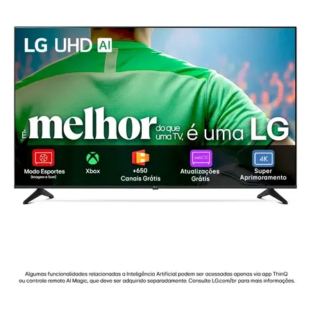 Imagem da oferta Smart Tv LG Uhd Ai Ua75 65 Polegadas Hdr10 Pro Processador 7 Ai Ger8 Webos 25