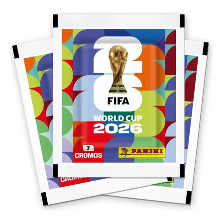 Imagem da oferta Kit Com 48 Pacotes De Figurinhas Panini Para O Álbum Copa Do Mundo Fifa 2026