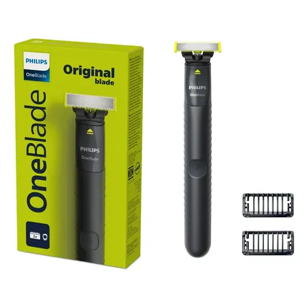 Imagem da oferta Barbeador E Aparador Elétrico Philips Oneblade 2 Pentes, Sem Fio E À Prova D'água - Qp1424/10 Preto 127/220v