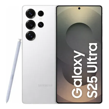 Imagem da oferta Celular Samsung Galaxy S25 Ultra 5g, 256gb, 12gb, Câm. Quád. Cor Prata Titanium Whitesilver