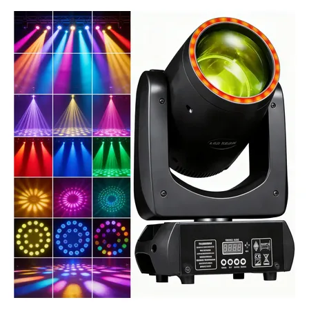 Imagem da oferta Moving Head Beam 280w Rgbw Com Prisma E Gobo Giratório Dmx 127/220v