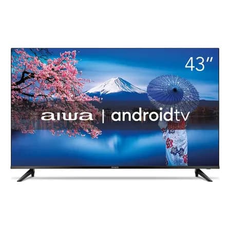 Imagem da oferta Smart Tv Aiwa 43 Android Full Hd Borda Ultrafina Hdr10 Dolby Áudio Aws-tv-43-bl-02-a