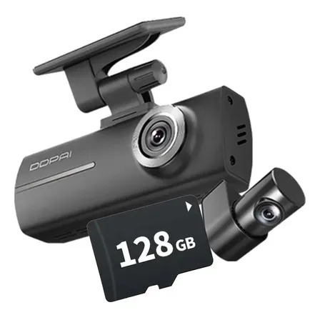 Imagem da oferta Câmera Veicular Ddpai N1 Dual 1296p+1080p 135° Nightvis App N1 Dual+128gb