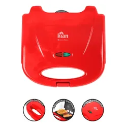 Imagem da oferta Sanduicheira Grill Elétrica Antiaderente 750w Potente Cor Vermelho