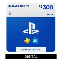 Imagem da oferta Sony PlayStation Store Gift Card R$ 300 (Digital)