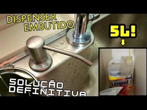 Quebrou o dispenser da pia? A solução com mangueira e galão 5L