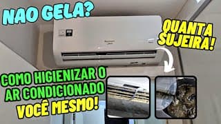 Higienizei meu ar-condicionado split em casa: o antes e depois real