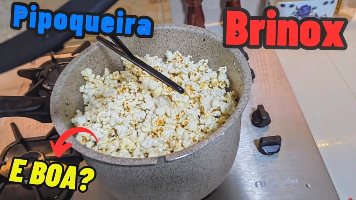 Miniatura do vídeo: Pipoqueira Brinox 5,5L: minha experiência real