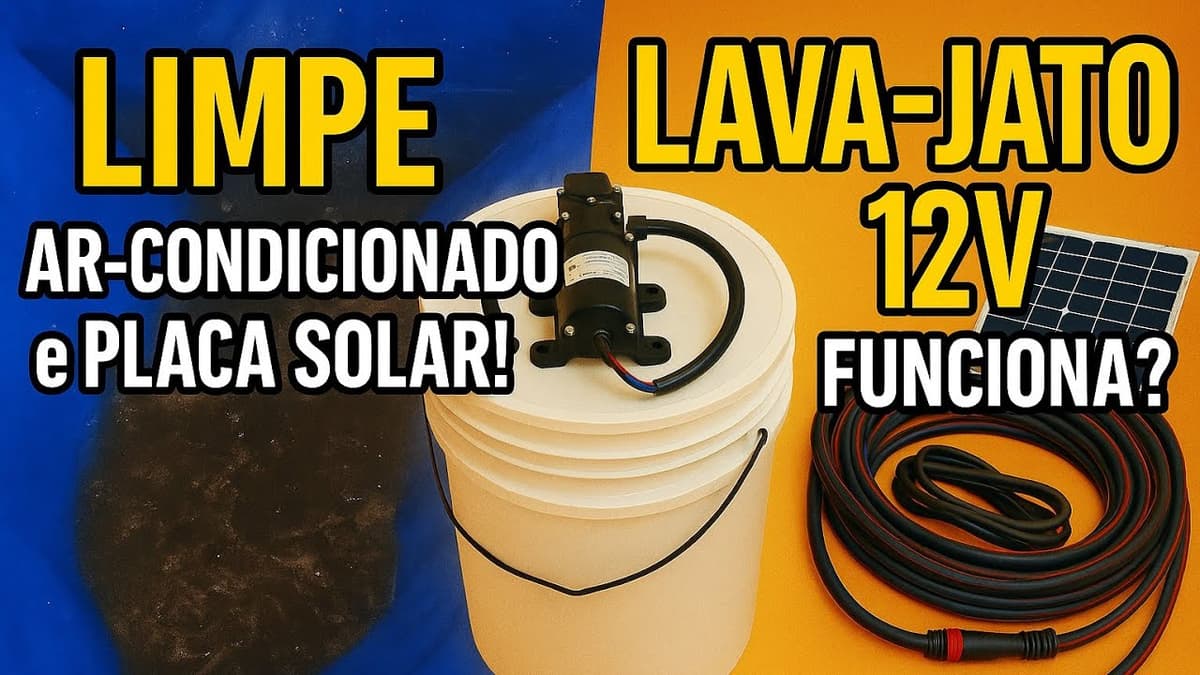 Miniatura do vídeo: Mini lava-jato 12V no ar-condicionado: funciona mesmo?