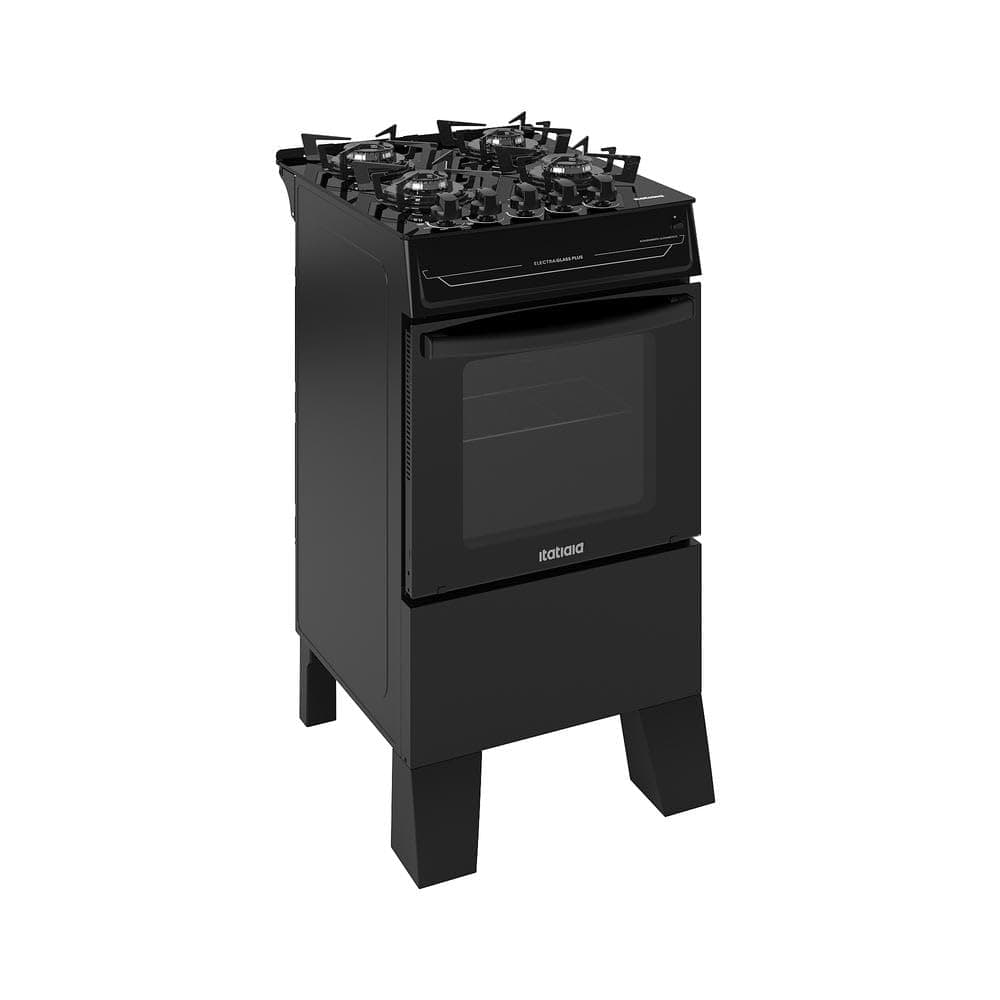 Imagem da oferta Fogão Itatiaia 4 Bocas Electra Glass Plus Preto Bivolt