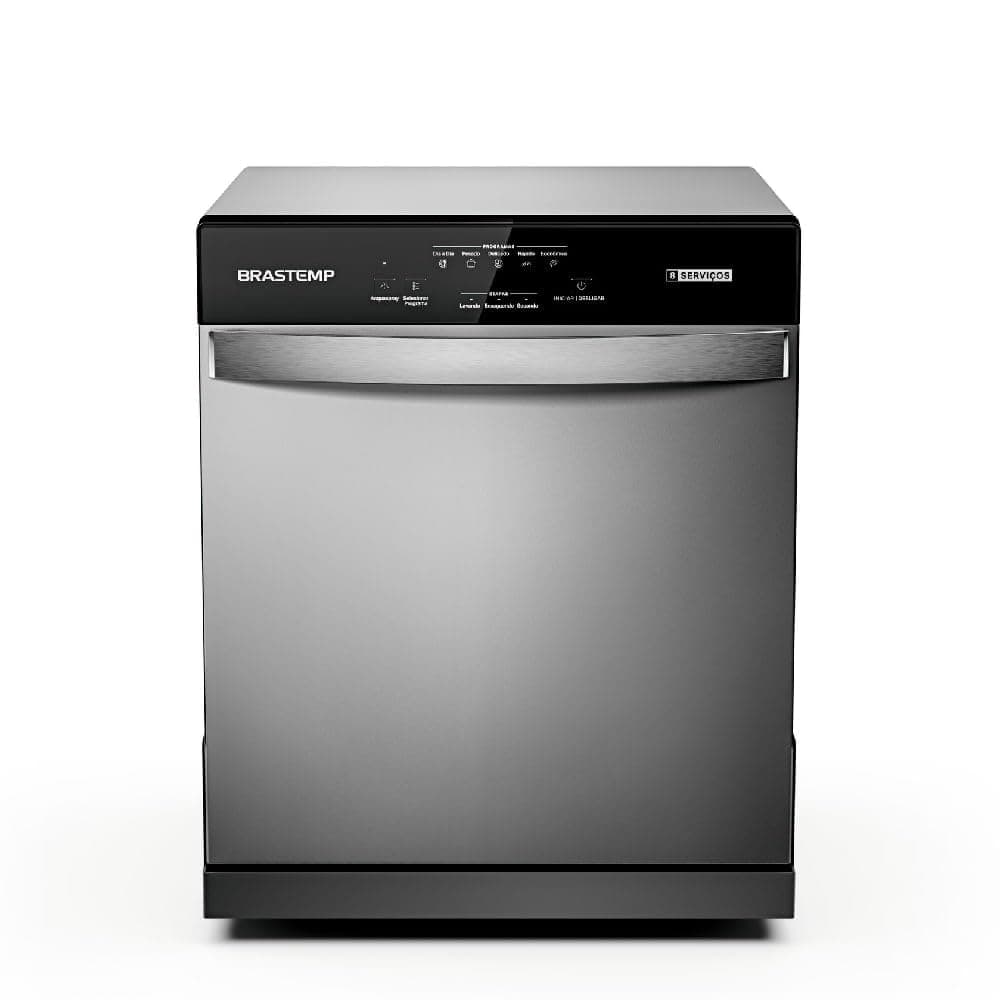 Imagem da oferta Lava Louças 8 Serviços Brastemp Cinza - BLF08BS 110V